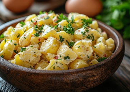 Готовлю вместо ужина в Великий пост французский картофельный салат: проще блюда не придумать