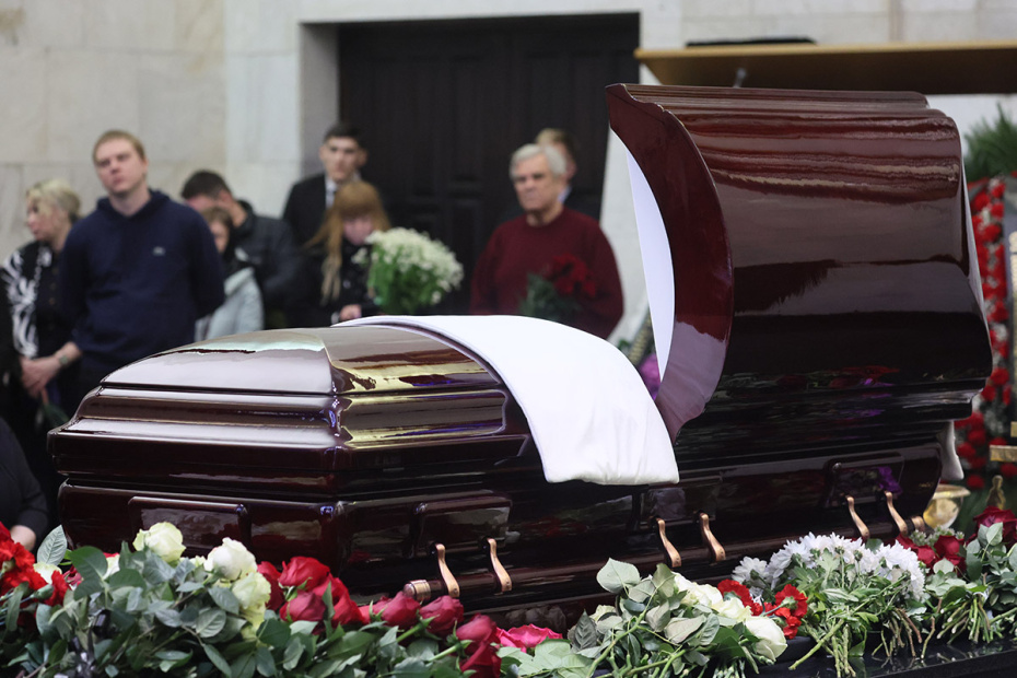 Церемония прощания с актрисой Ириной Шевчук в Большом зале ЦКБ в Москве