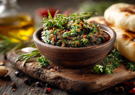 Этот тапенад — настоящий концентрат вкуса Средиземноморья. Оливки, чеснок, петрушка и лимон в блендере дают пасту, от которой не оторваться