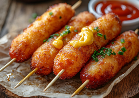 Вместо дрожжевого теста картофельное. Сосиски в тесте с сюрпризом — получаются вкуснее и нежнее обычных