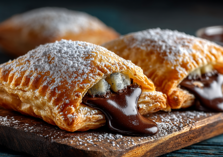 Вместо того чтобы покупать магазинные слойки, делаю свои. Банан, шоколад, тесто — и никакой химии. Хрустят и исчезают со стола моментально