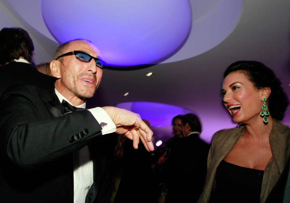 Предприниматель Умар Джабраилов на традиционной ежегодной вечеринке ювелирного дома de Grisogono в Каннах, 2012 год