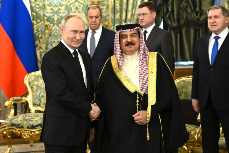 Владимир Путин и  Хамад Бен Иса Аль Халифа