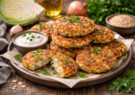 Классика для поста — котлеты из капусты с чесноком. Такие простые, но такие вкусные