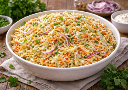 Не обычный капустный салат, а коул слоу. Его можно готовить хоть каждый день, и не останется ни ложки