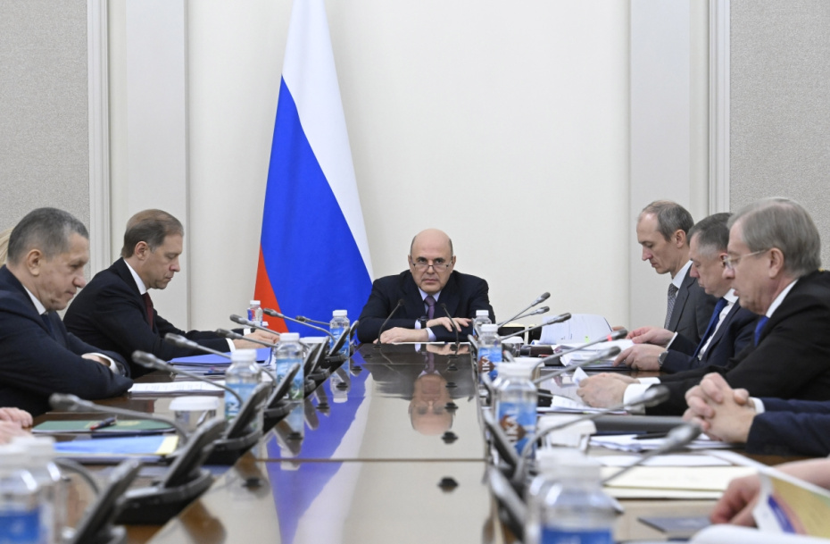 Председатель правительства РФ Михаил Мишустин проводит совещание с вице-премьерами РФ, 2 марта 2026 года
