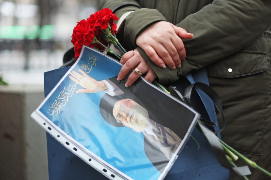 Обстановка у посольства Ирана в Москве