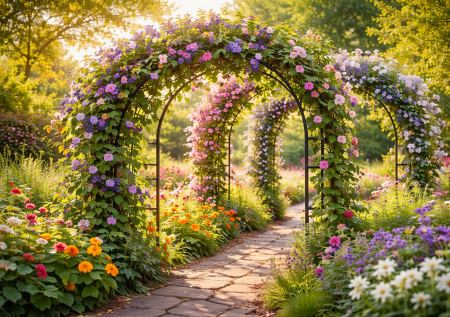 Купила 3 опоры и создала райские арки «как из журнала»: 6 цветков, которые подойдут для этого — неприхотливые вьющиеся красавчики