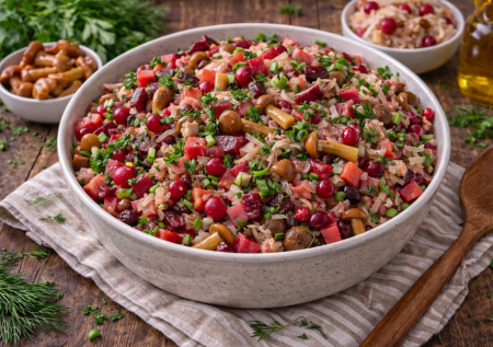 Винегрет «Таёжный» обязательно делаю в Великий пост: очень вкусно, с квашеной капустой и опятами