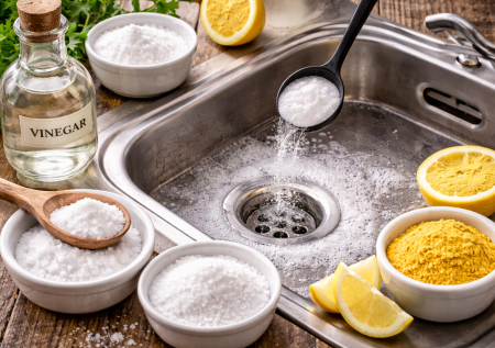 Засыпают в слив и заливают кипятком — сантехники рекомендуют: 3 мощных средства для труб