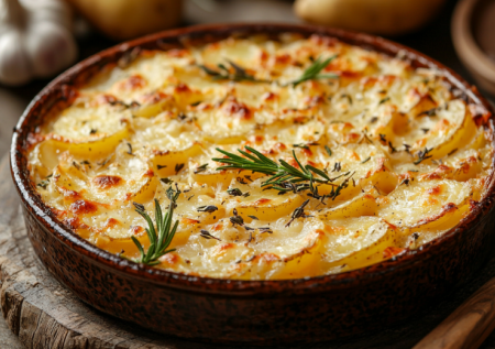 Этот гарнир заменил пюре на праздниках: картофель в сливках по-французски — нежный, сочный, с хрустящей корочкой