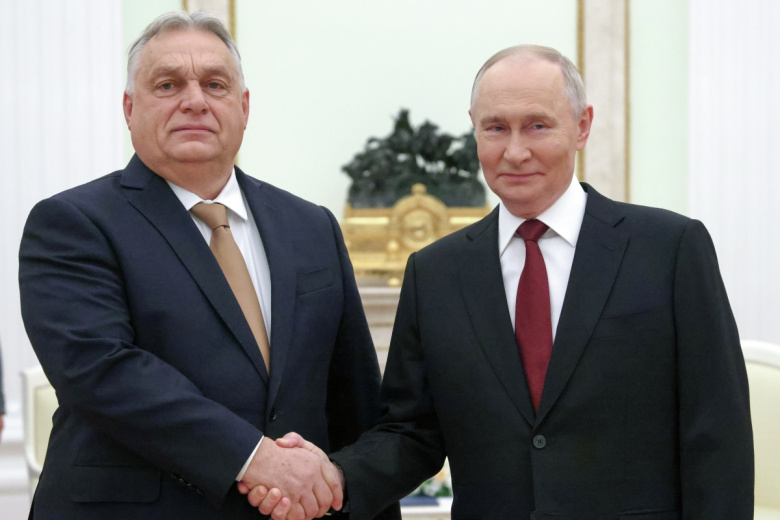 Президент РФ Владимир Путин и премьер-министр Венгрии Виктор Орбан