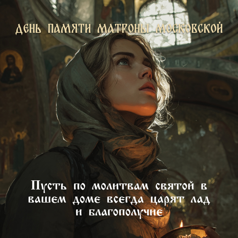 День памяти Матроны Московской — картинки и открытки для поздравления в соцсетях