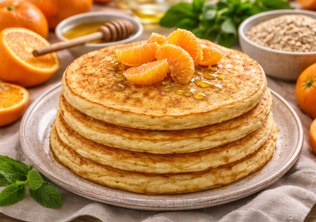 В пост балую всех мандариновыми блинчиками без яиц — получаются нежнейшие. Они как десерт