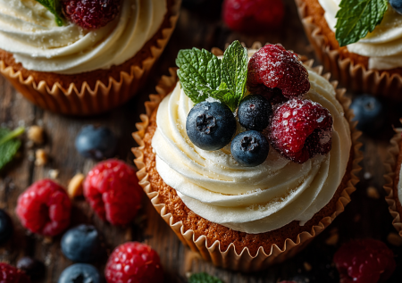 Забудьте про скучные диетические десерты! Эти капкейки без сахара покоряют нежностью и вкусом. Секрет — в дуэте рисовой и миндальной муки