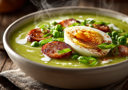 Быстрый гороховый суп за 20 минут — нежный, ароматный и простой рецепт для дома