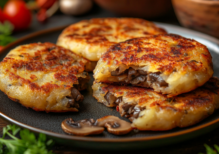 Балую себя на ужин в Великий пост драниками с картошкой и грибами: насыщают до утра