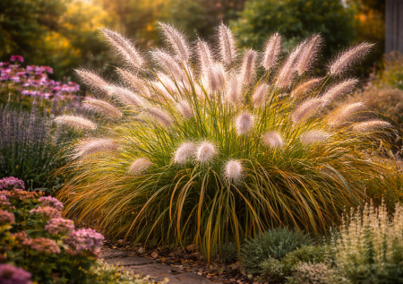Ну что за лисьи хвостики торчат на клумбе: эффектный многолетник без хлопот, который красив даже осенью и зимой