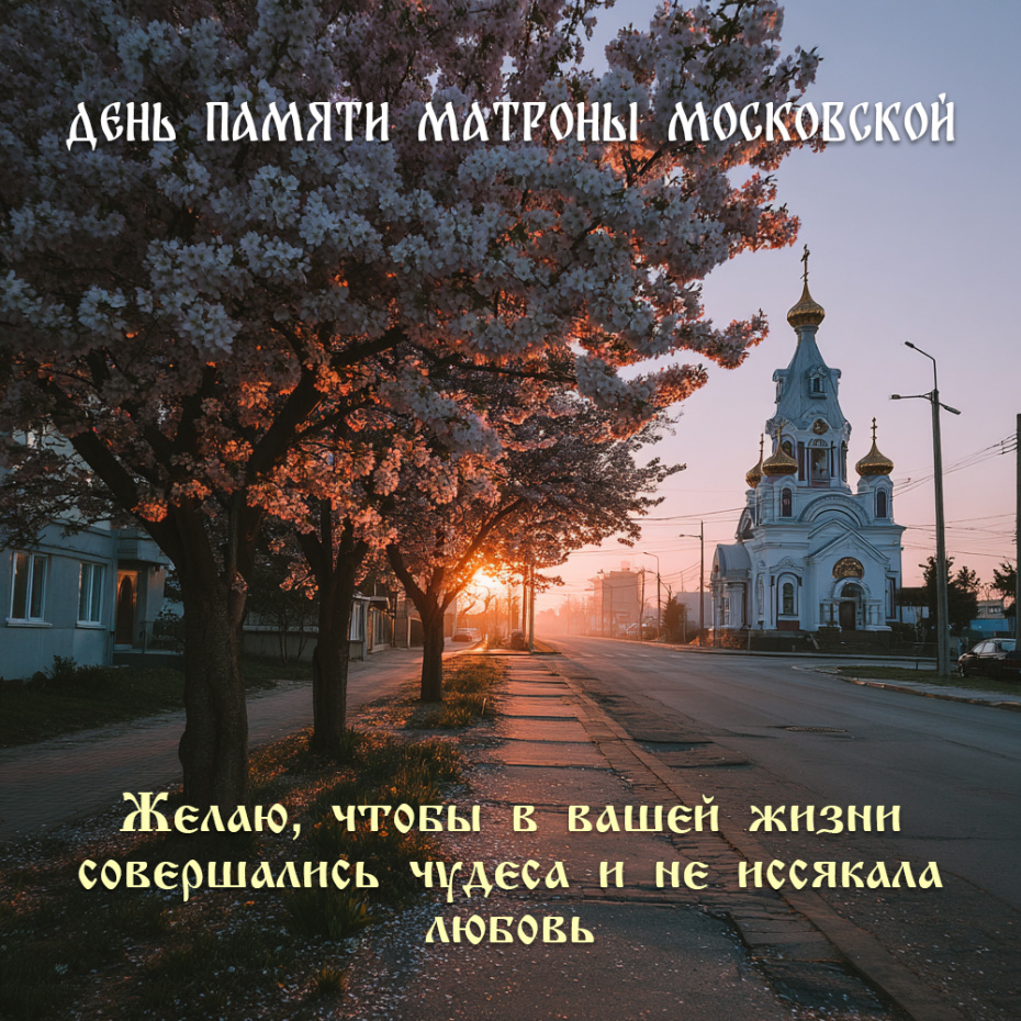 День памяти Матроны Московской — картинки и открытки онлайн бесплатно скачать