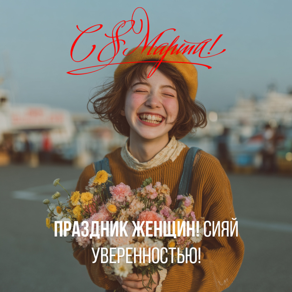Праздничная онлайн-открытка к 8 Марта