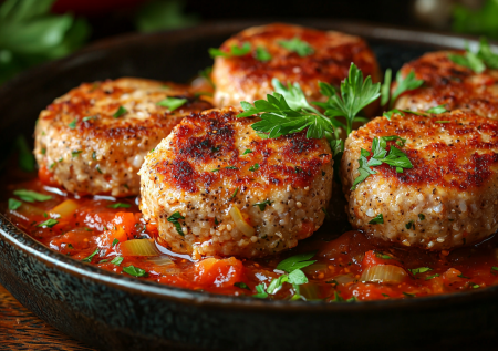 Перешла на легкие ужины, теперь гречаники в томатном соусе — любимый рецепт: можно в Великий пост