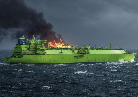 Российский газовоз атаковали в Средиземном море