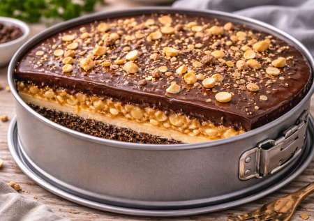 Торт-лентяй «Сникерс», с ним даже духовку включать не потребуется. Делаем быстренько и наслаждаемся