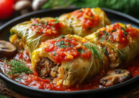Подсела в Великий пост на голубцы с рисом и грибами: нежные, сочные, в томатном соусе