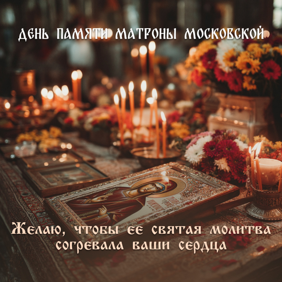 День памяти Матроны Московской — бесплатные картинки и открытки