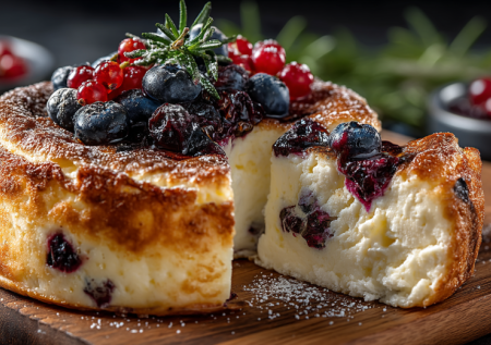 Муку в запеканки не кладу — на выходе получается, как чизкейк: рецепт с замороженными ягодами