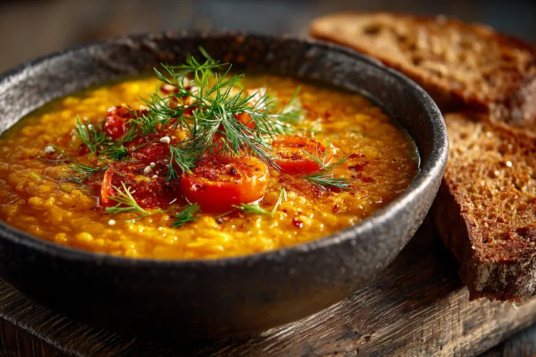 Варим сытный бархатный суп из чечевицы