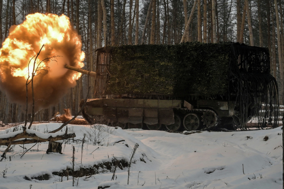 Боевая работа экипажа танка Т-90М «Прорыв»