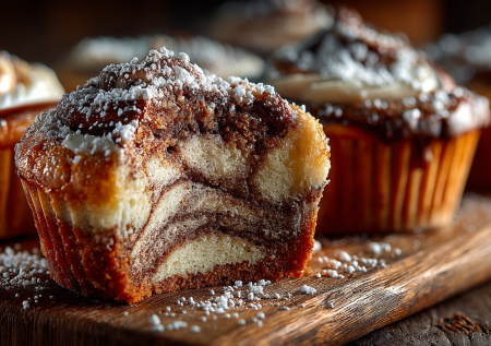 Эти мраморные кексы — мой ответ внезапному празднику. Сгущенка, какао, 10 минут на замес — и дом пахнет счастьем