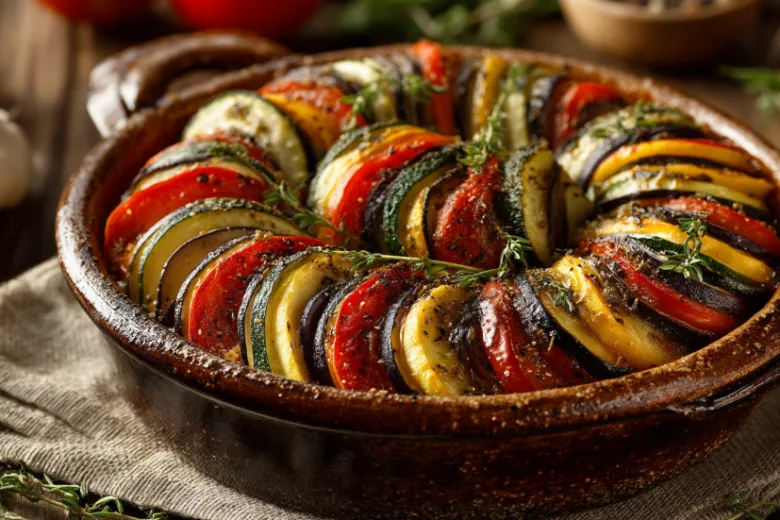 Рататуй с тимьяном: постный ужин