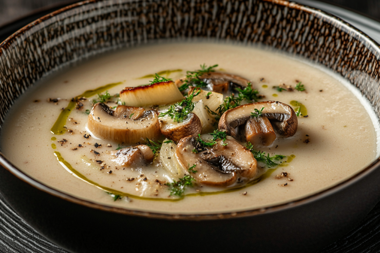 Простой грибной суп за 30 минут