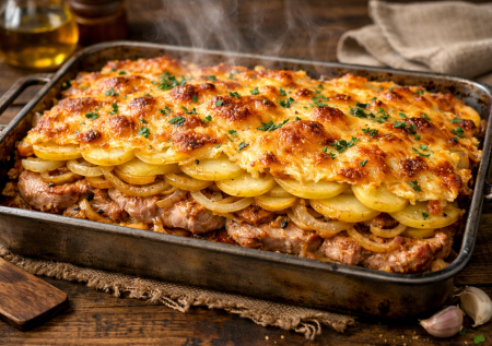 Горячее на 8 марта без заморочек: мясо по-французски — классический рецепт