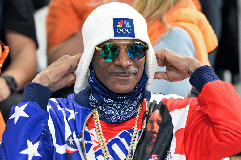 Американский рэпер Снуп Дог на Олимпийских играх в Италии