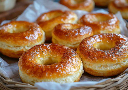 Если у вас есть творог, яйца и стакан муки — приготовьте творожные кольца: воздушные, как пончики