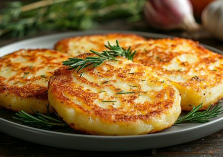 Картофельные лепешки по-новому: добавляю немного манки и зелени — получаются пышнее драников и исчезают быстрее