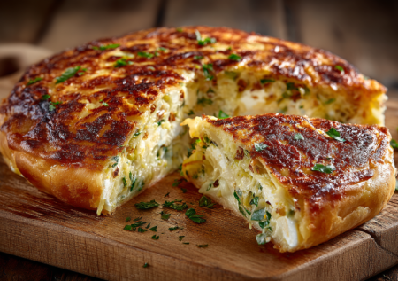 Пирог-выручалочка: ленивый заливной пирог на кефире — 5 минут и в духовку!