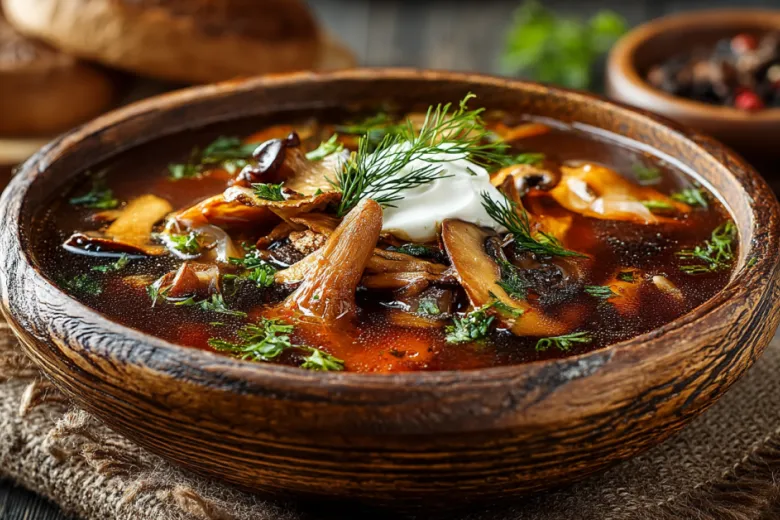 Как приготовить грибную солянку