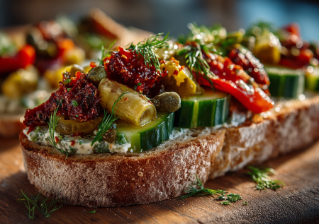 Этот постный сэндвич — мой идеальный спутник для быстрого и полезного перекуса. Никакой скуки, только свежесть и яркий вкус!