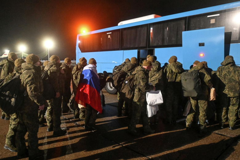 Российские военнослужащие, возвращенные из украинского плена