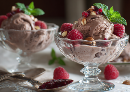 Домашнее мороженое из двух ингредиентов: десерт без сахара и мороженицы за 5 минут