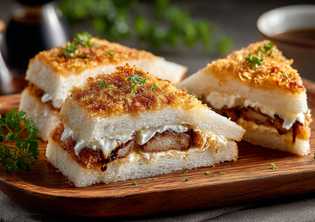 Когда надоели скучные бутерброды: японский сэндвич сандо за 15 минут. Хрустящая колбаса в «панцире» и тающий соус