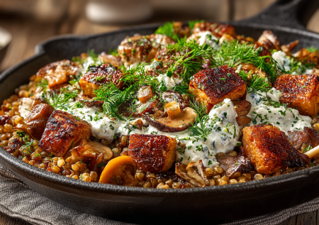 Традиционная гречка по-купечески? Нет, царский вариант! Готовлю с грибами и сочным мясом — аромат стоит на всю кухню