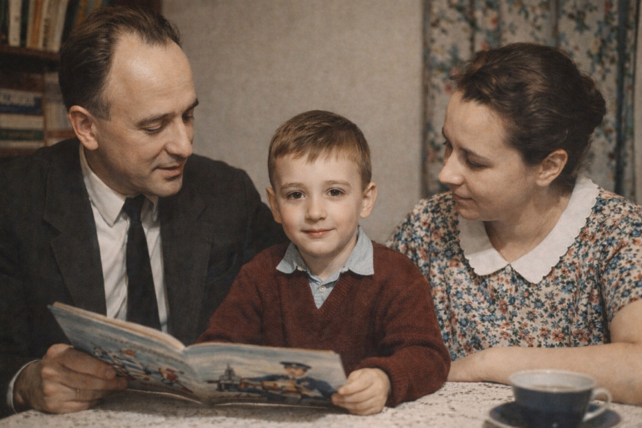 Василий Кулик в детстве в представлении ИИ