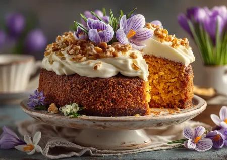 Морковный торт к 8 Марта: готовим за полчаса вкусный праздничный десерт