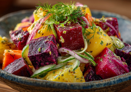 Бабушкин секрет винегрета: идеальный салат с ярким хрустом