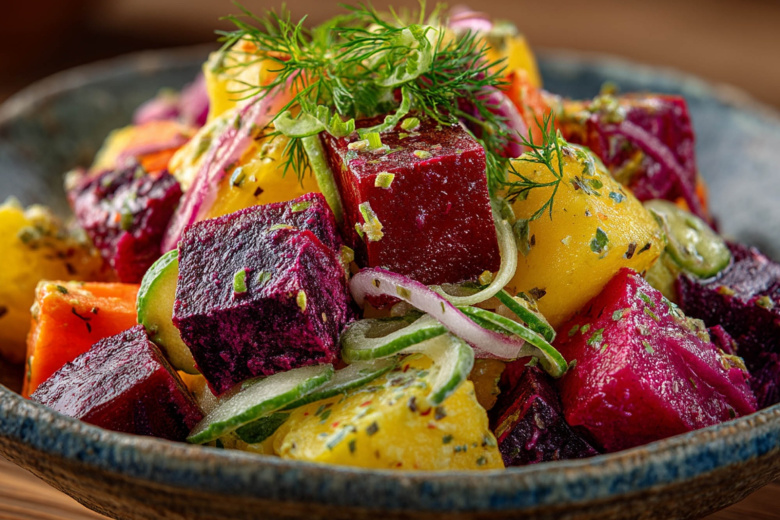 Винегрет с яблоком и квашеной капустой: похрустеть — так от души